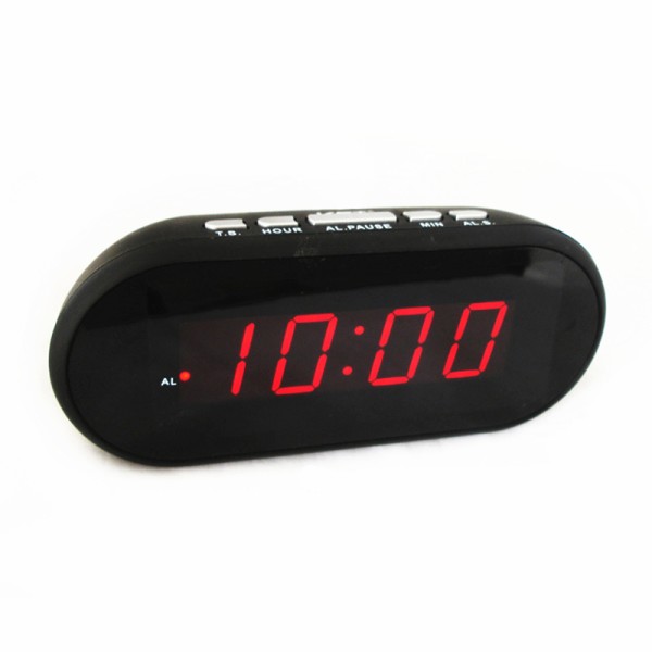 Modern design elektrische led wekker home decor desktop digitale klok 24 uur display Slaapkamer stille klok